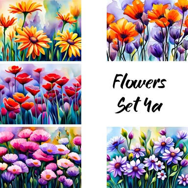 Flowers, Set 4a