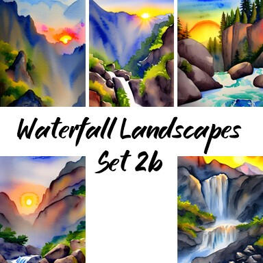 Waterfall Landscapes, Set 2b