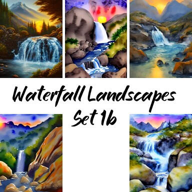 Waterfall Landscapes, Set 1b